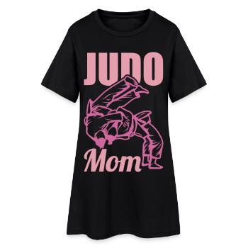 Mère de judo - Robe T-shirt Femme - noir - Devant