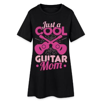 Sillet de guitare - Robe T-shirt Femme - noir - Devant