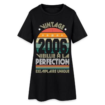 2006 – Vintage – Unique copy - Women’s T-Shirt Dress - black - Front