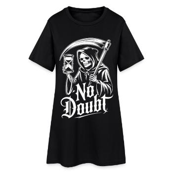 Faucheuse avec sablier – No Doubts Saying Gothic - Robe T-shirt Femme - noir - Devant