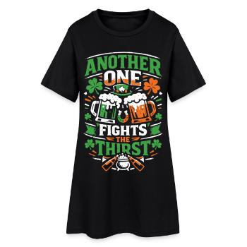 Un autre combat la soif | La Saint-Patrick - Robe T-shirt Femme - noir - Devant