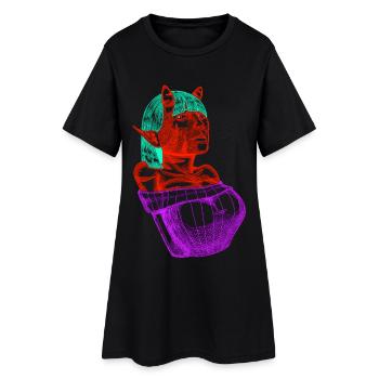 Crimson Demon  - Women’s T-Shirt Dress - black - Front