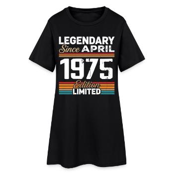 Cadeau Anniversaire Avril 1985 Rétro Avril 1985 - Robe T-shirt Femme - noir - Devant