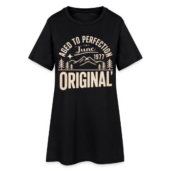 juin 1977 – Légende des sommets et montagnes - Robe T-shirt Femme - noir - Devant