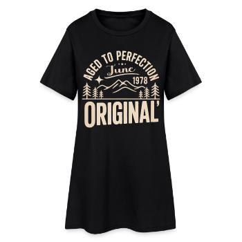 juin 1978 – Légende des sommets et montagnes - Robe T-shirt Femme - noir - Devant