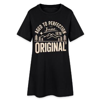 juin 1976 – Légende des sommets et montagnes - Robe T-shirt Femme - noir - Devant