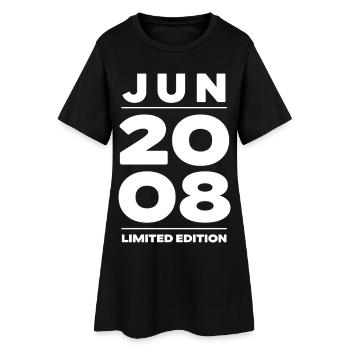 Édition limitée cadeau d’anniversaire de juin 2008 - Robe T-shirt Femme - noir - Devant