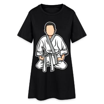 Drôle d’enfant de judo - Robe T-shirt Femme - noir - Devant