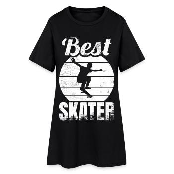 Bester Skater - Frauen T-Shirt-Kleid - Schwarz - Vorne