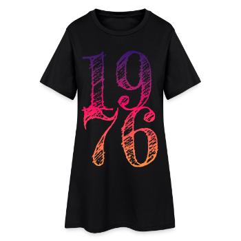 Millésime 1976 - Robe T-shirt Femme - noir - Devant