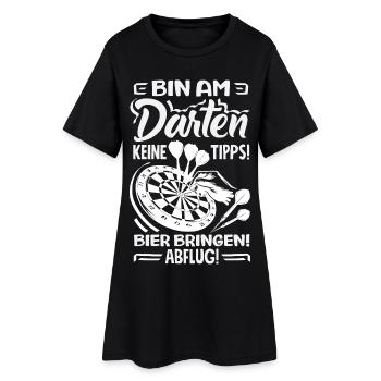 Lustige Darts Sprüche Darts Geschenke - Frauen T-Shirt-Kleid - Schwarz - Vorne
