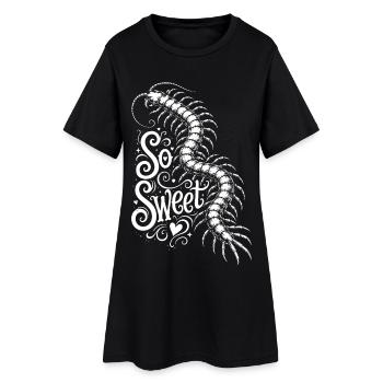Motif de Scolopender - Robe T-shirt Femme - noir - Devant