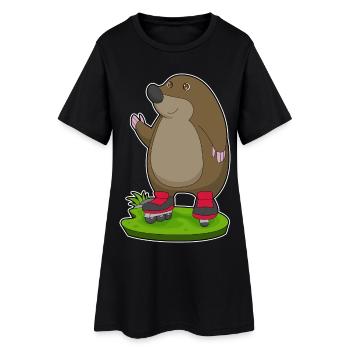 Maulwurf Inline skating Inline skates - Frauen T-Shirt-Kleid - Schwarz - Vorne
