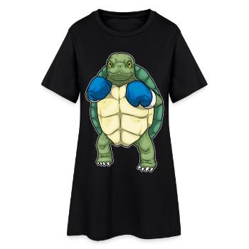 Turtle Boxer Gants de boxe Boxe - Robe T-shirt Femme - noir - Devant