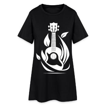 Graphiques Ukulele - Robe T-shirt Femme - noir - Devant