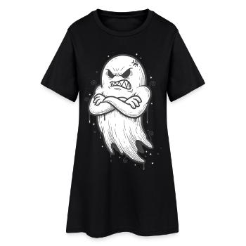 Fantôme d’Halloween avec les bras croisés - Robe T-shirt Femme - noir - Devant