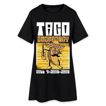 Taco Energy Fiesta - Women’s T-Shirt Dress - black - Front