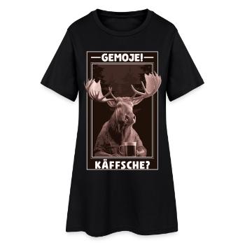 Gemoje_Kaeffsche_02 - Robe T-shirt Femme - noir - Devant