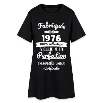 Made in 1976 – Aged to perfection - Women’s T-Shirt Dress - black - Front