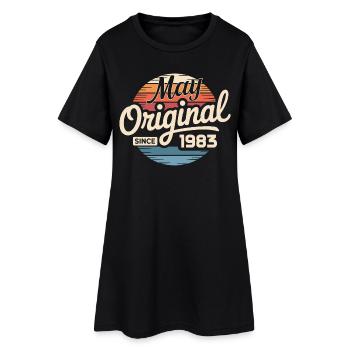 Légendaire depuis mai 1983 – Retro Vintage 1983 - Robe T-shirt Femme - noir - Devant