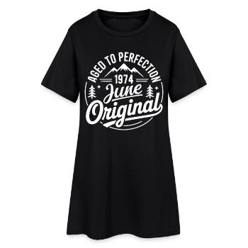 juin 1974 – Légende des sommets et montagnes - Robe T-shirt Femme - noir - Devant