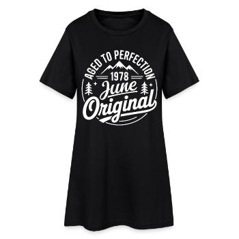 juin 1978 – Légende des sommets et montagnes - Robe T-shirt Femme - noir - Devant