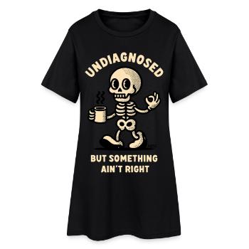Undiagnosed Skeleton Mug Tee - Women’s T-Shirt Dress - black - Front