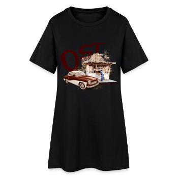 ostfreundschaft ddr - Frauen T-Shirt-Kleid - Schwarz - Vorne