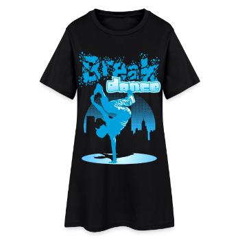 Ville breakdance - Robe T-shirt Femme - noir - Devant