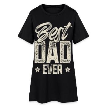 Papa Père Fête des Pères Meilleur Papa - Robe T-shirt Femme - noir - Devant