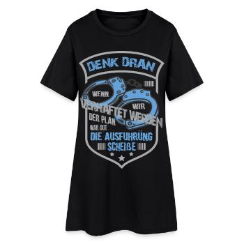 Lustige Gauner Spruch - Frauen T-Shirt-Kleid - Schwarz - Vorne