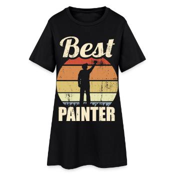 Meilleur peintre - Robe T-shirt Femme - noir - Devant