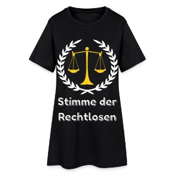 La Voix des démunis - Défenseur de la justice - Robe T-shirt Femme - noir - Devant