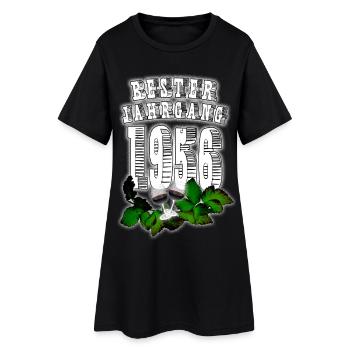 Meilleur millésime : 1956, Année de naissance, Vin, Verre à vin - Robe T-shirt Femme - noir - Devant
