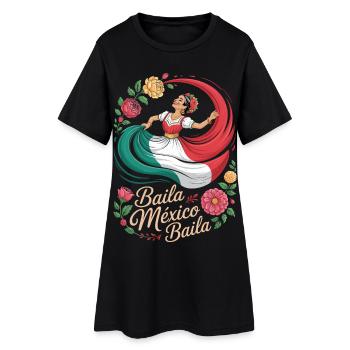 Danse Folklorico Mexique Femme Mexicaine - Robe T-shirt Femme - noir - Devant