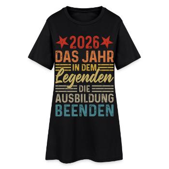 2026 Year Legends Finish Education - Women’s T-Shirt Dress - black - Front
