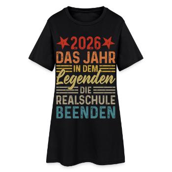 L’année 2026 des Légendes terminent la Realschule - Robe T-shirt Femme - noir - Devant