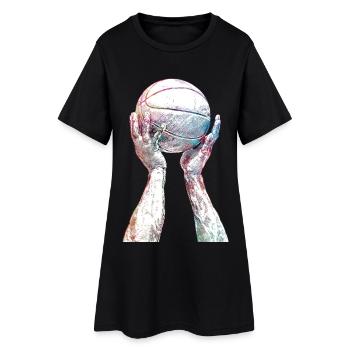 Art sportif de basket-ball #basketball - Robe T-shirt Femme - noir - Devant
