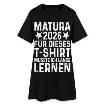 T-shirt Matura 2026 indiquant la remise des diplômes de longue durée d’apprentissage - Robe T-shirt Femme - noir - Devant