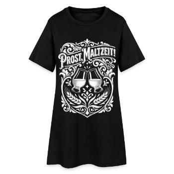 Whisky Wortspiel Maltzeit - Frauen T-Shirt-Kleid - Schwarz - Vorne