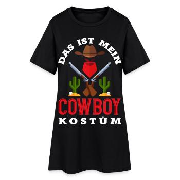 Das Ist Mein Cowboy Kostüm Western Fasching - Frauen T-Shirt-Kleid - Schwarz - Vorne