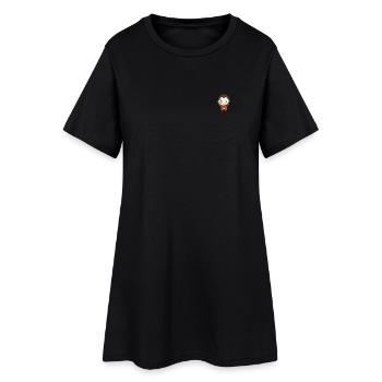 Dessin animé Vampire Dracula mignon – Conception d’Halloween - Robe T-shirt Femme - noir - Devant