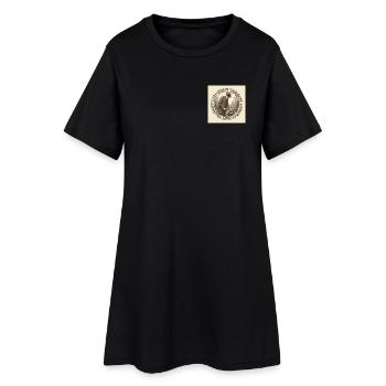Gentleman Gardener - Frauen T-Shirt-Kleid - Schwarz - Vorne