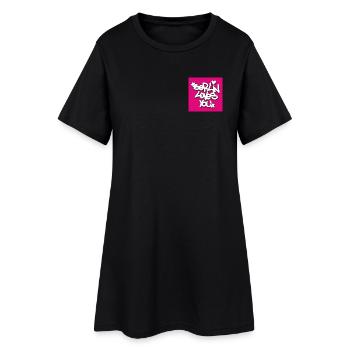 BLY_Berlin je t’aime - Autocollant rose - Robe T-shirt Femme - noir - Devant