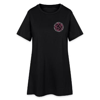 NE DÉTRUIS PAS LE ROSE DU FUTUR - Robe T-shirt Femme - noir - Devant