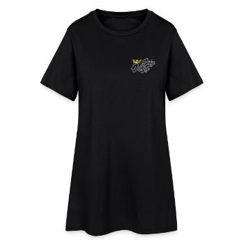 City King - Frauen T-Shirt-Kleid - Schwarz - Vorne