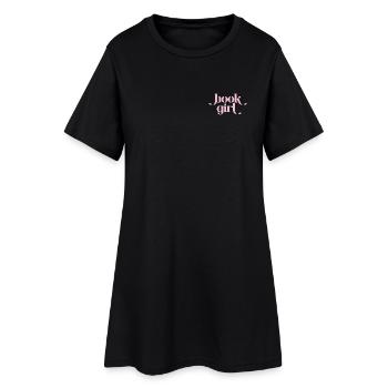 Buchgirl - Book Girl Retro - Women’s T-Shirt Dress - black - Front
