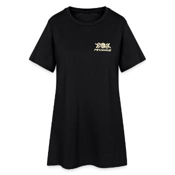 Emblème de la boule de petanque Go - Robe T-shirt Femme - noir - Devant