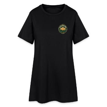 Randonnée en montagne - Robe T-shirt Femme - noir - Devant