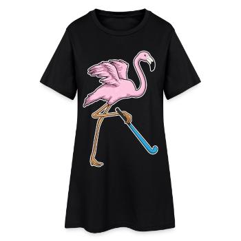 Hockey sur gazon Flamingo Stick - Robe T-shirt Femme - noir - Devant